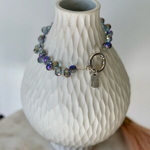 ✨Crystal Beaded Phone Wrist Strap/Keychain in Purple Twilight✨